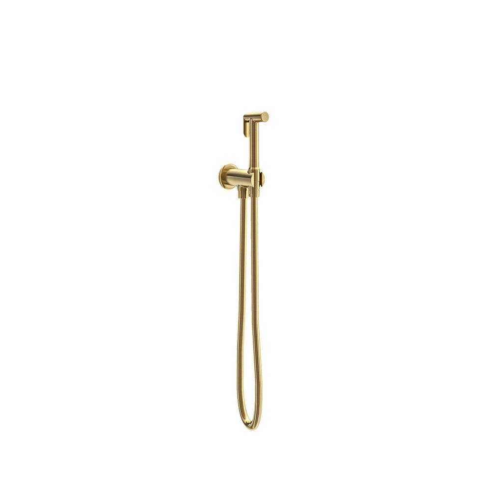 Ramon Soler - WC Magnet, conjunto de duchita para WC de una agua, oro cepillado - BricoandPool