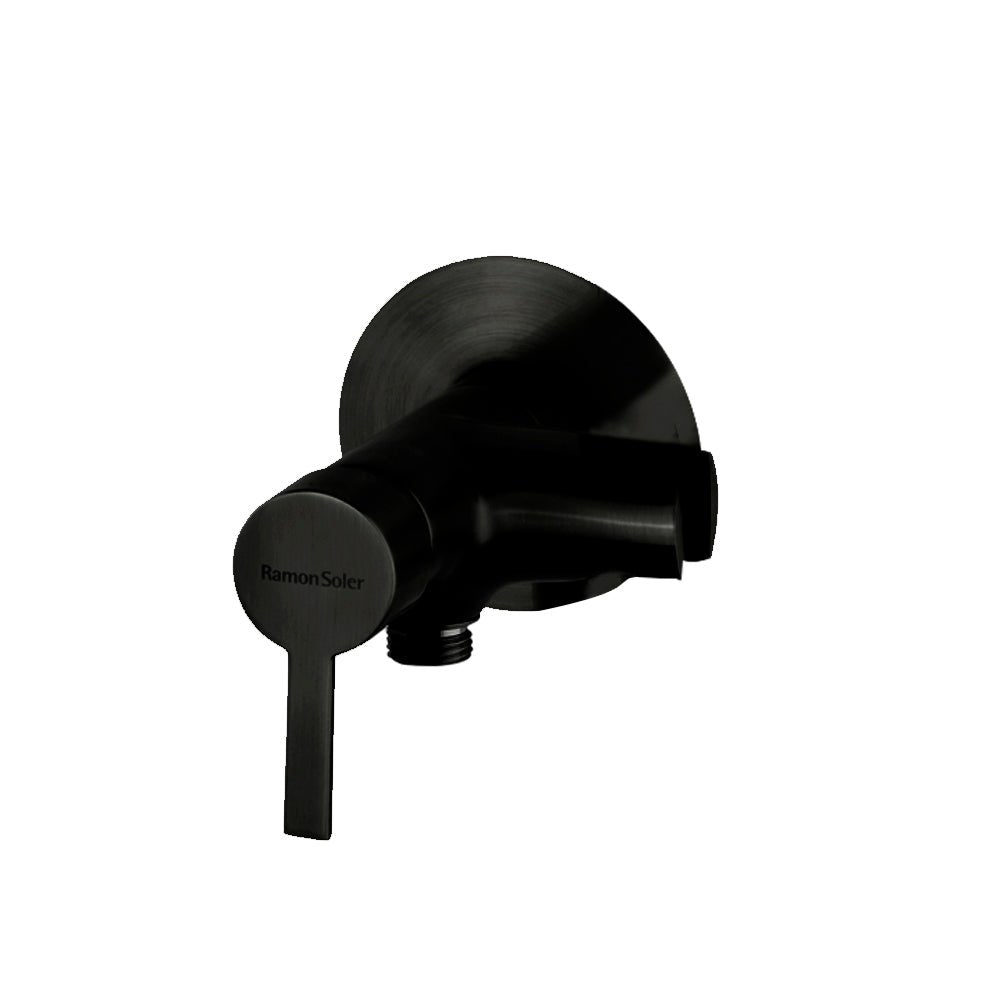 Ramon Soler - WC Magnet, monomando empotrado de WC con cierre doble cierre de seguridad sin accesorios, negro mate - BricoandPool