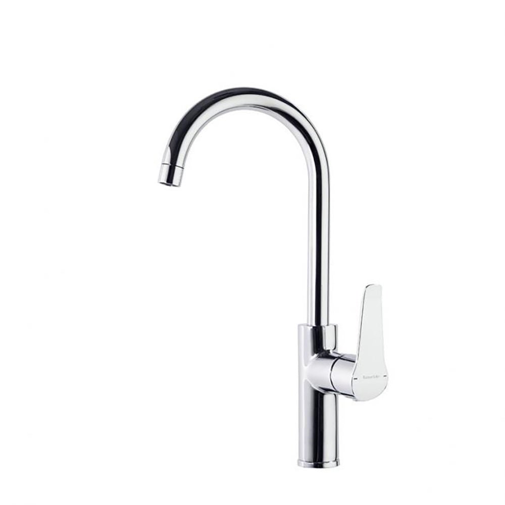 Ramon Soler - Ypsilon Plus, monomando de fregadero con caño alto giratorio, cromo - BricoandPool