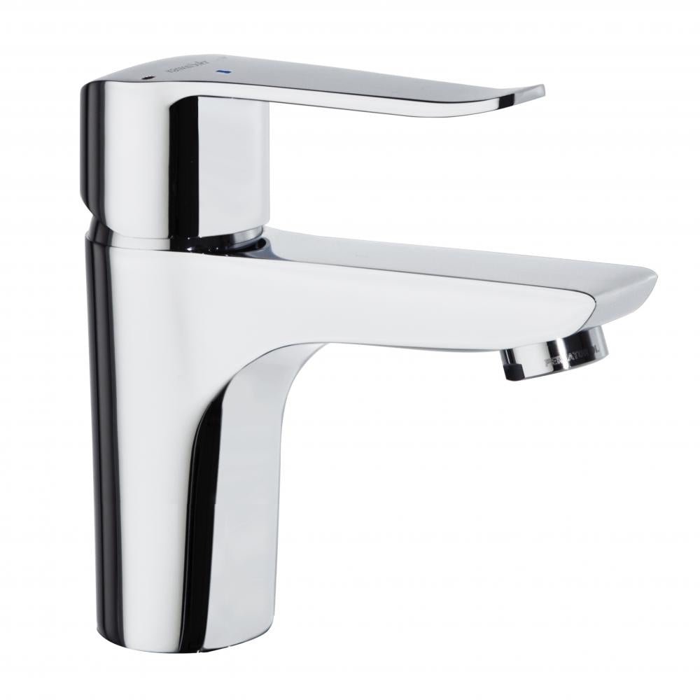 Ramon Soler - Ypsilon Plus, monomando de lavabo de apertura en frío con válvula automática 1¼ de ABS, cromo - BricoandPool