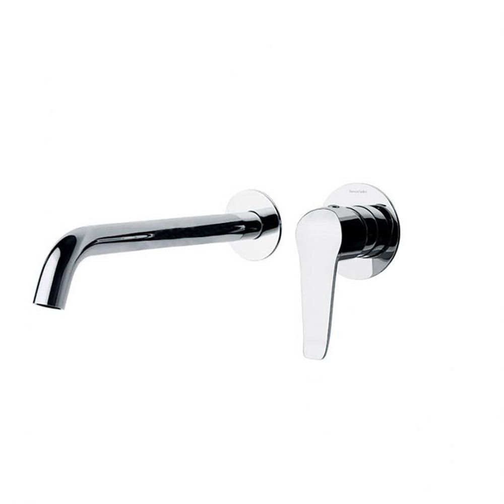 Ramon Soler - Ypsilon Plus, monomando de lavabo empotrado mural caño 24cm, cromo - BricoandPool