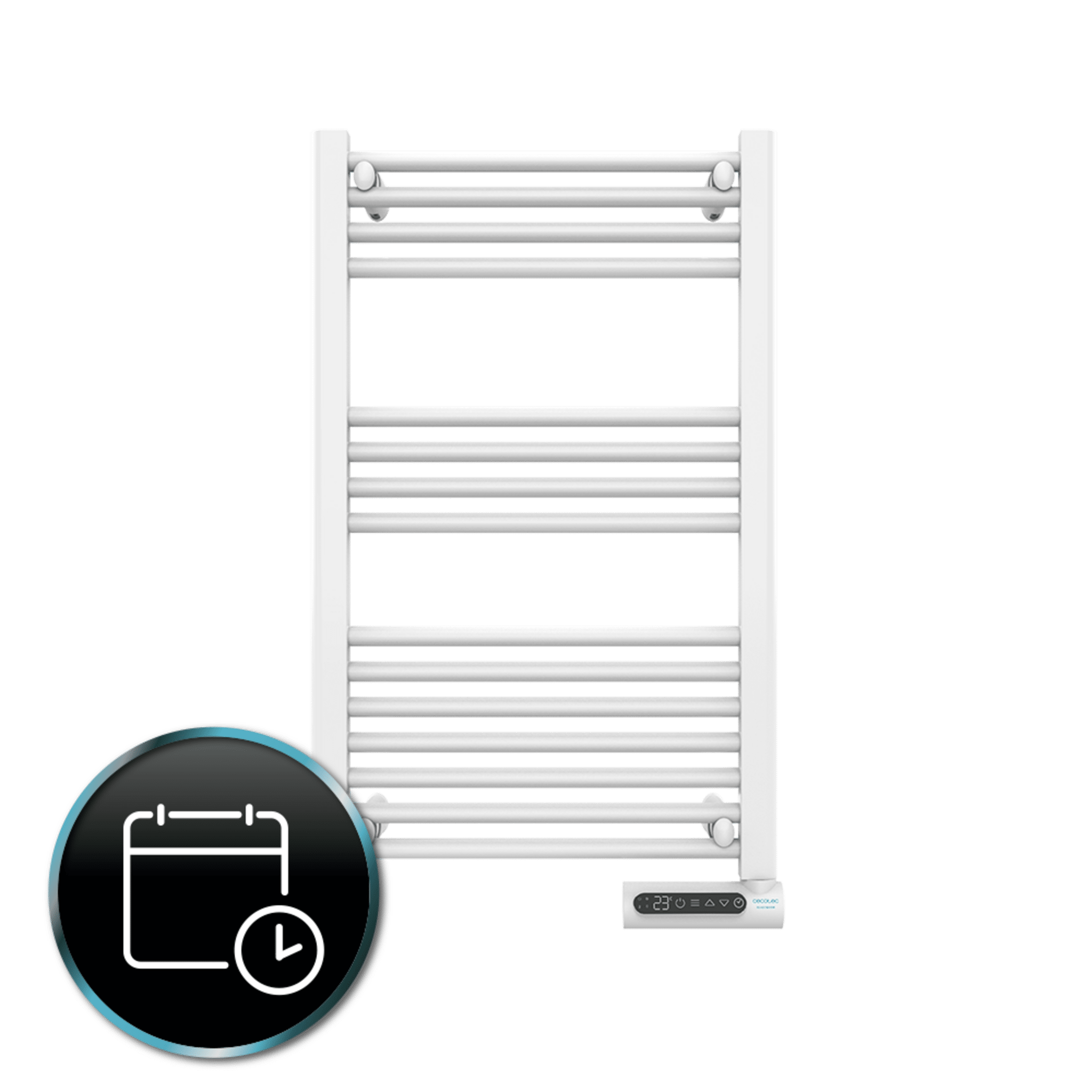 Cecotec Scaldasalviette Elettrico Ready Warm 9100 Smart Bianco 500 W con Display LED Digitale