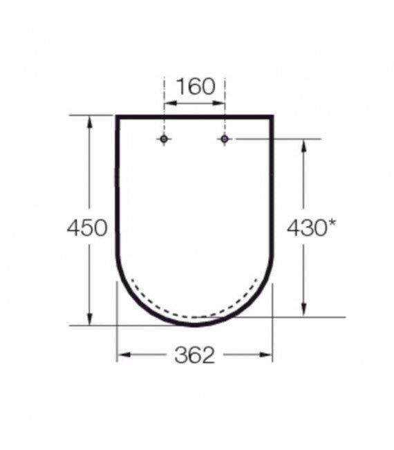 Roca - Asiento y tapa MERIDIAN - N Amortiguada A8012A200B - BricoandPool