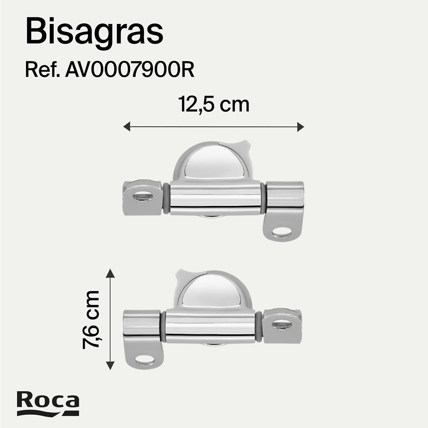 Roca - Bisagras de asiento Dama Senso y Giralda desmontables AI0002100R - BricoandPool