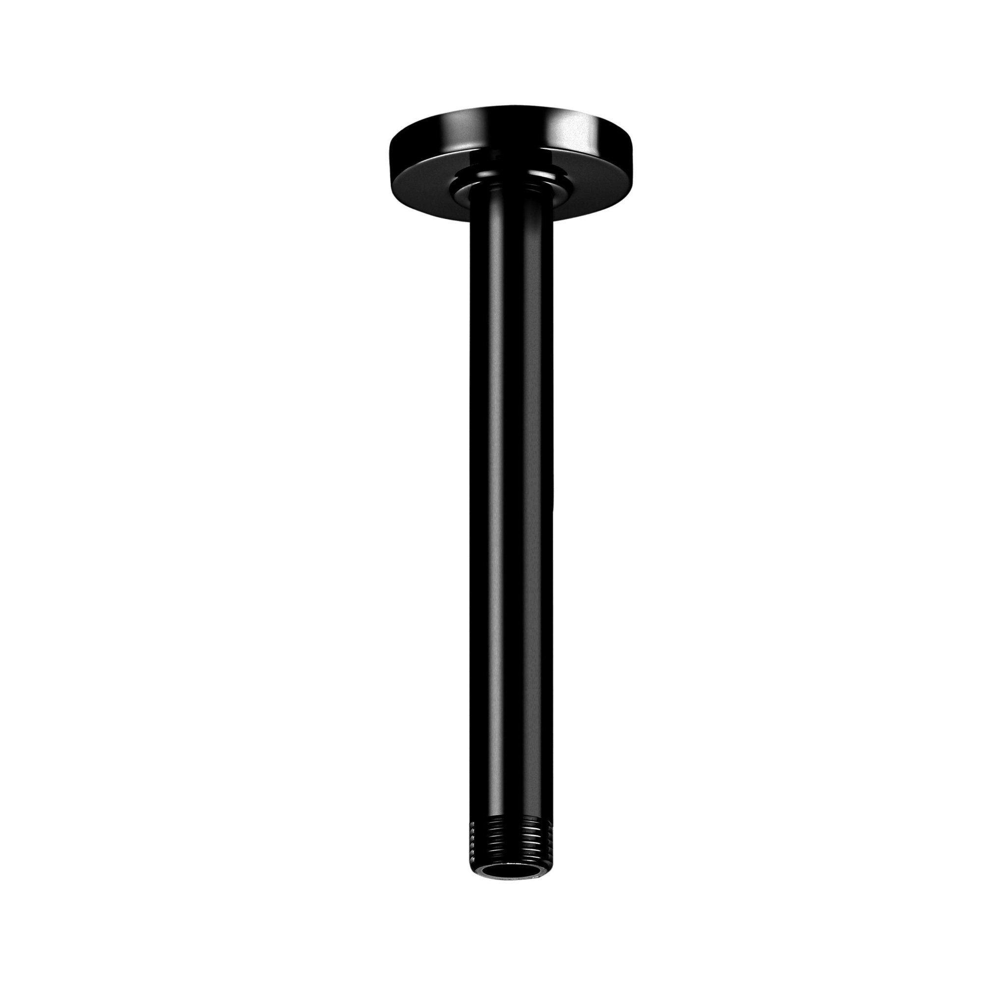 Roca - Brazo de techo para rociador de 200 mm negro - BricoandPool