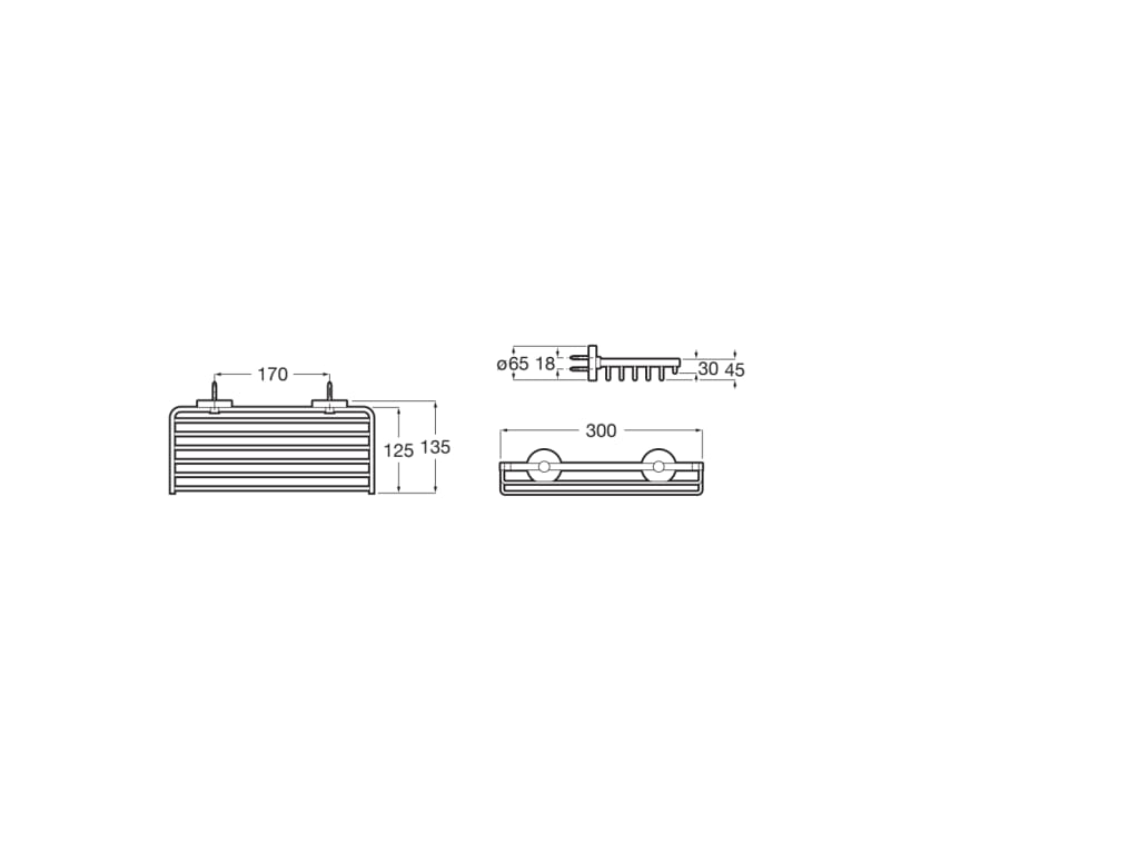 Roca - Contenedor de rejilla Compas 300 mm A817696C00 - BricoandPool