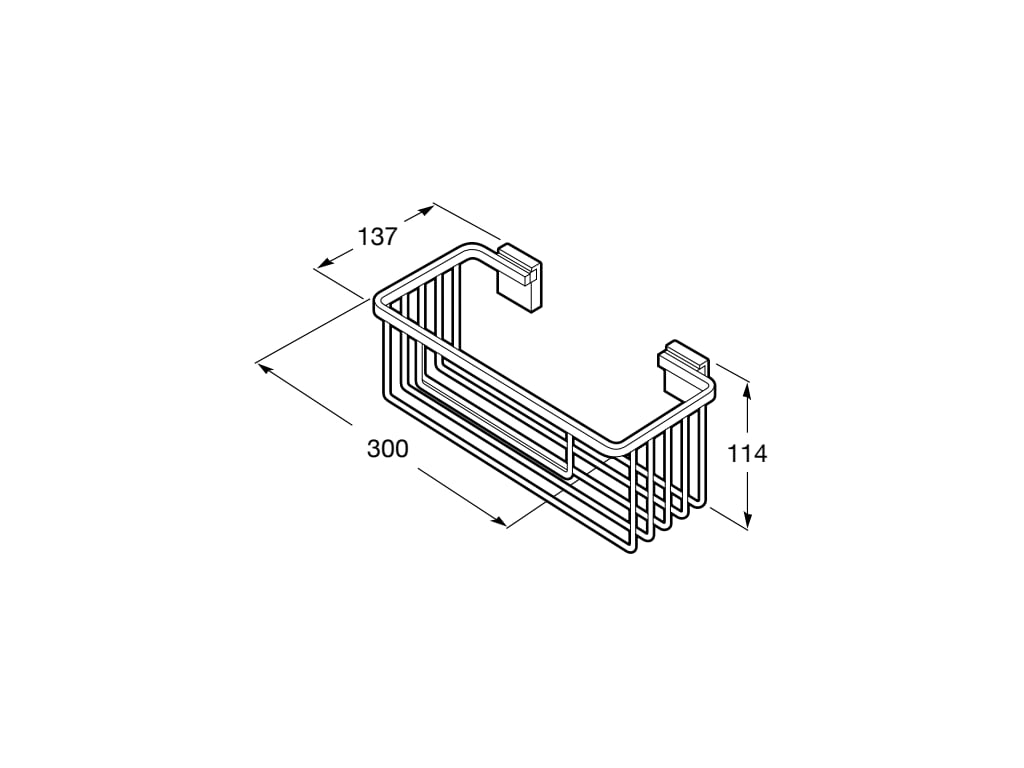 Roca - Contenedor de rejillas Rubik 300 mm Cromado A816853001 - BricoandPool