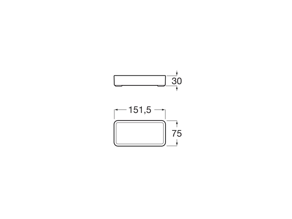 Roca - Contenedor Ona Gris Mate A817671C80 - BricoandPool