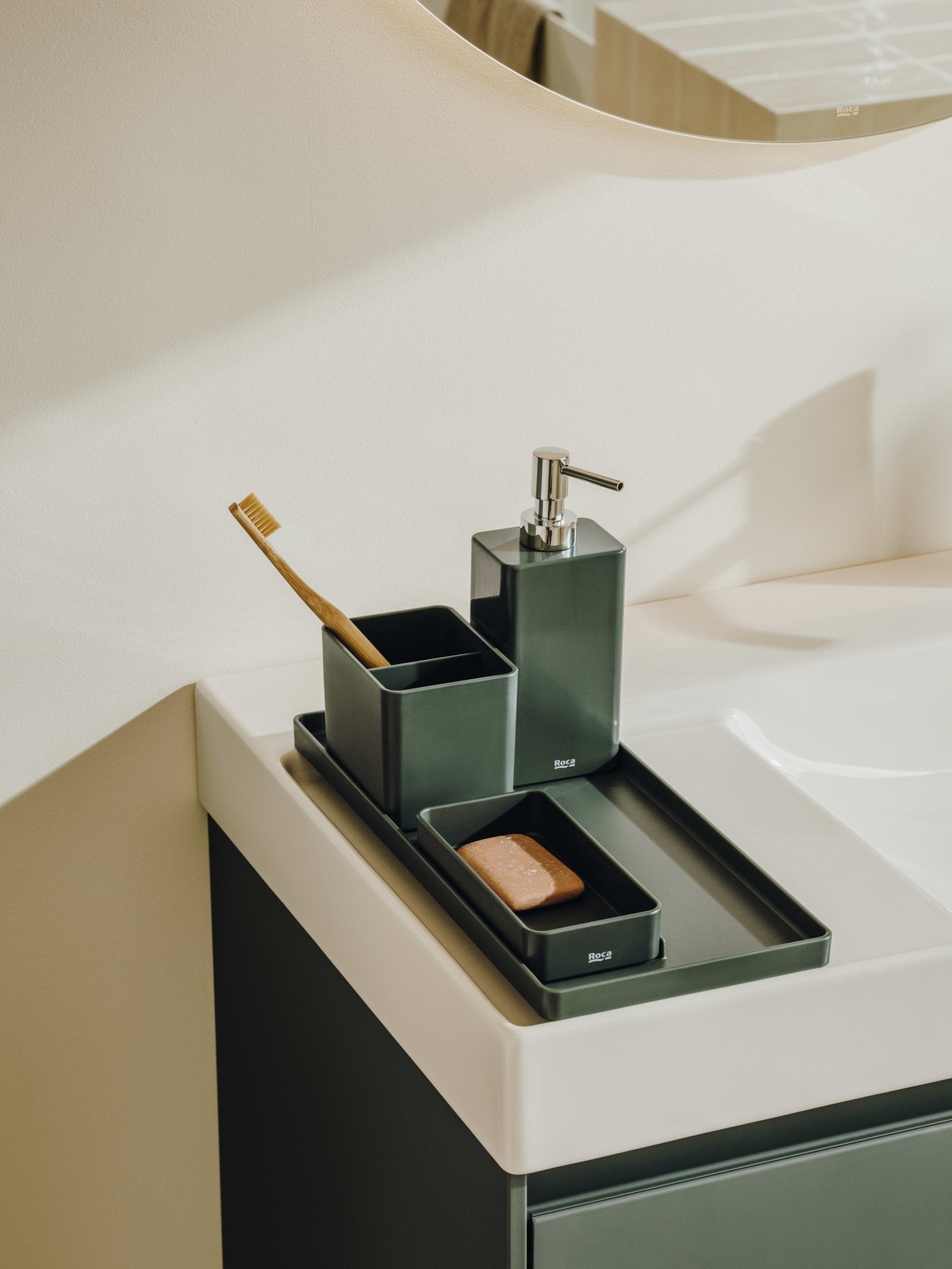 Roca - Contenedor Ona Verde Mate A817671C70 - BricoandPool