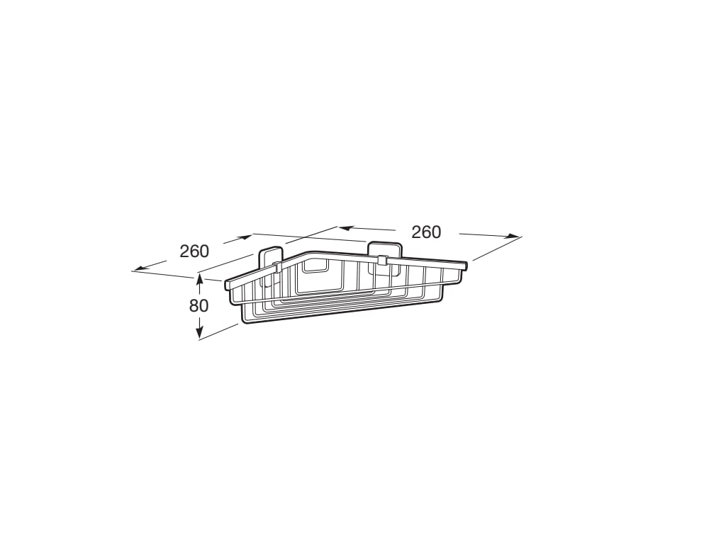 Roca - Contenedor rinconera de rejilla Victoria 260 mm A816686001 - BricoandPool