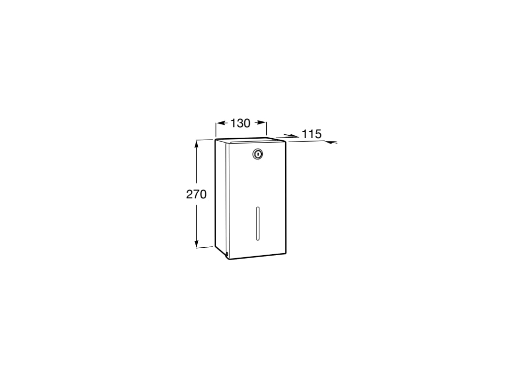 Roca - Dispensador de papel higiénico (2 rollos) Public Satinado A817408002 - BricoandPool