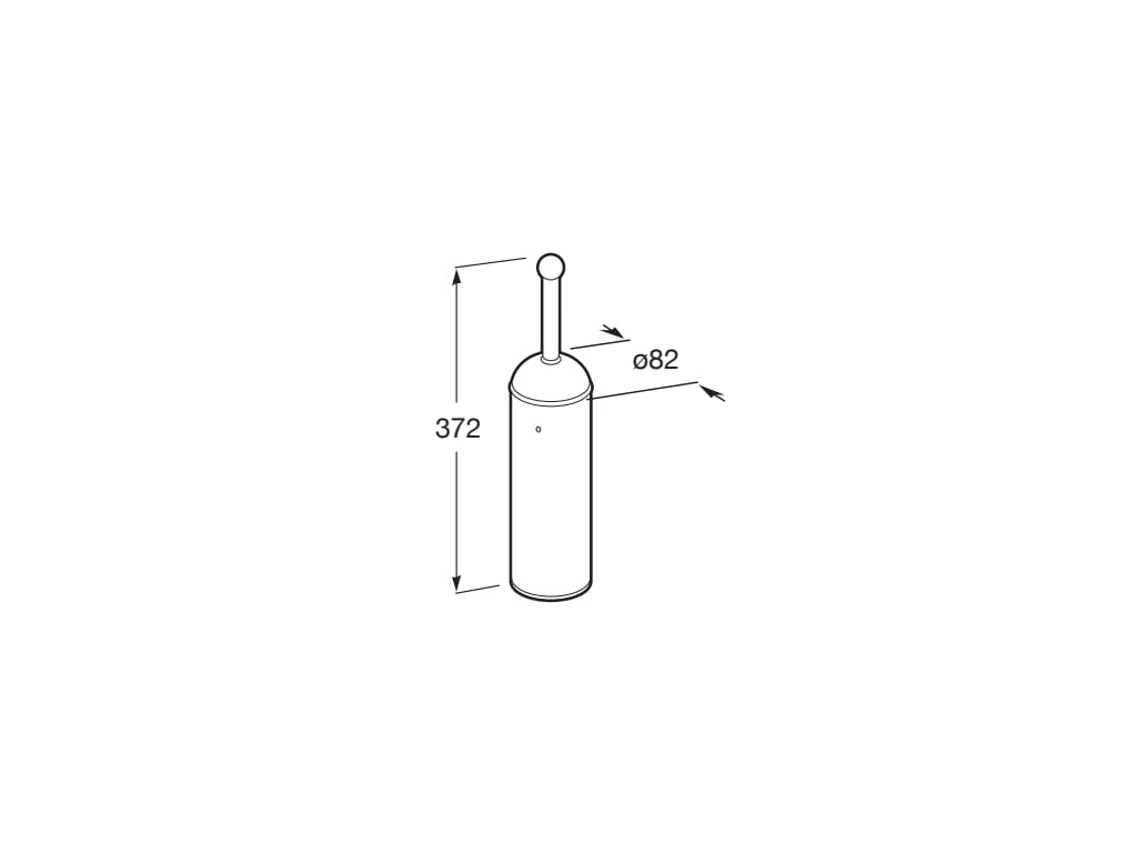 Roca - Escobillero de pared Carmen Cromado A817008001 - BricoandPool