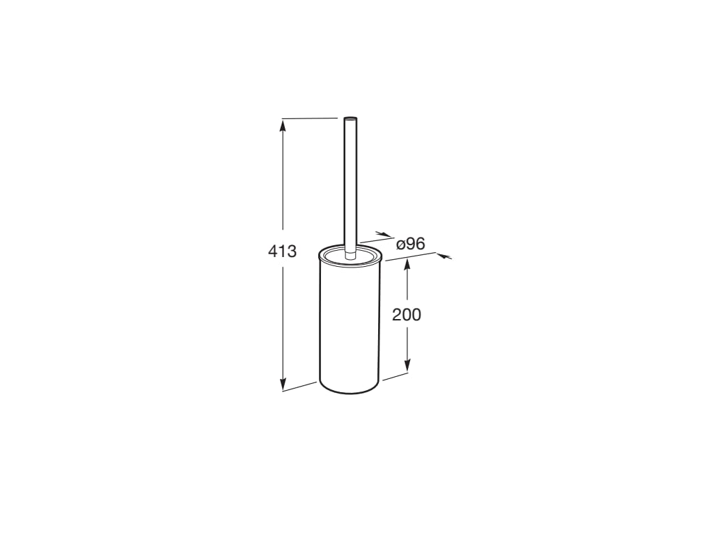 Roca - Escobillero de pared Tempo Cromado A817038001 - BricoandPool