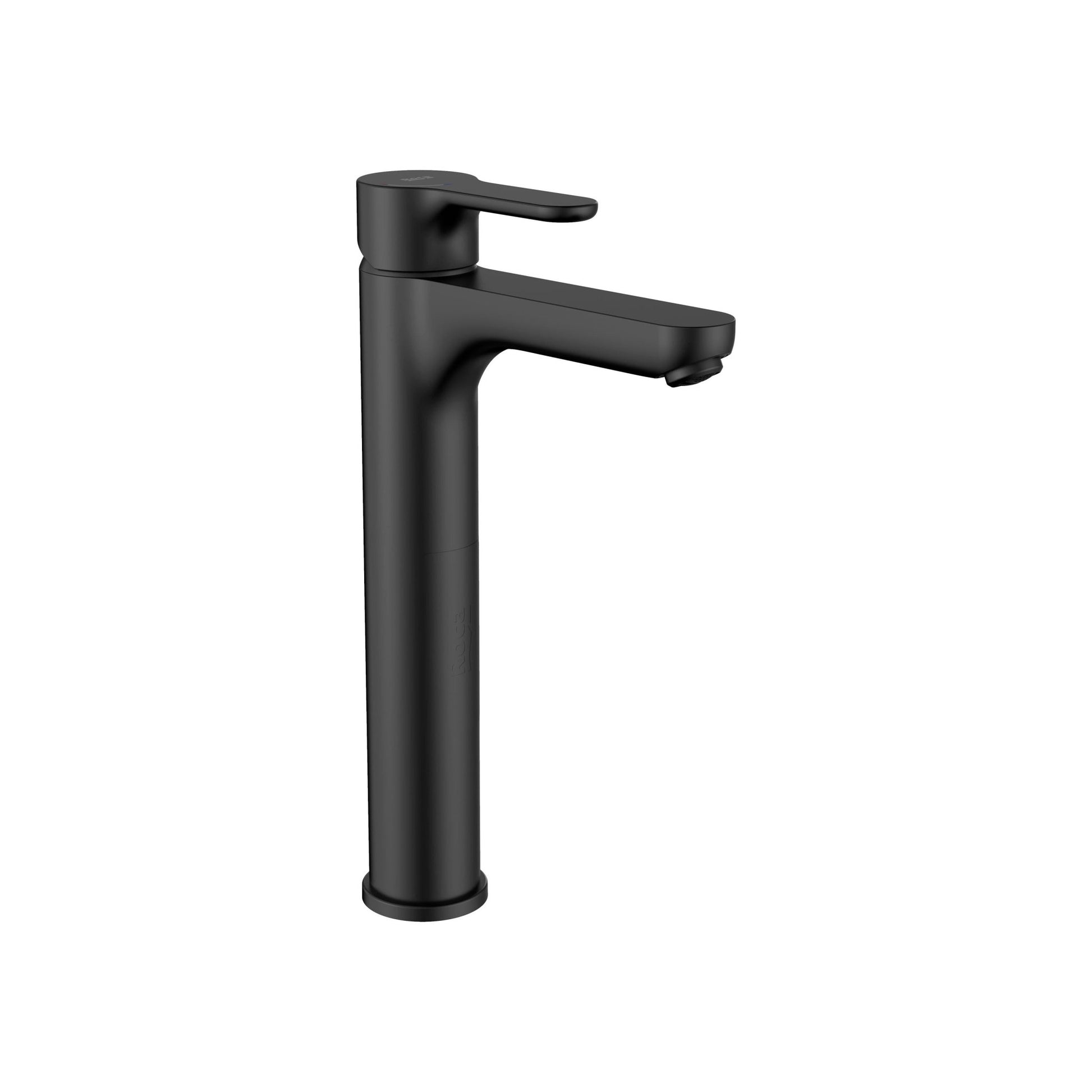 Roca - Grifo monomando para lavabo con caño alto y cuerpo liso L20 Negro Mate A5A3H09NB0 - BricoandPool