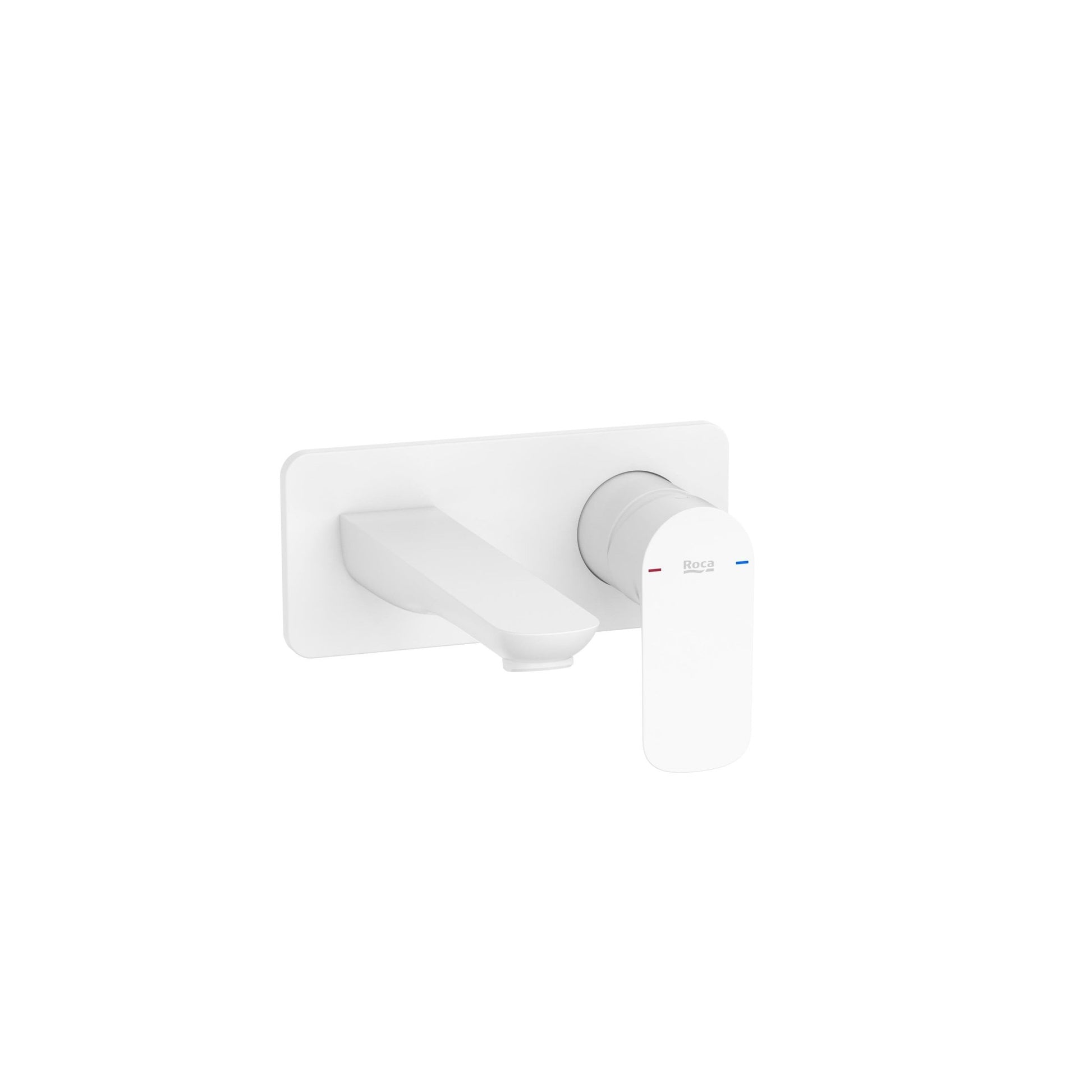 Roca - Grifo para lavabo a pared Blanco Mate Cala A5A356EB00 - BricoandPool