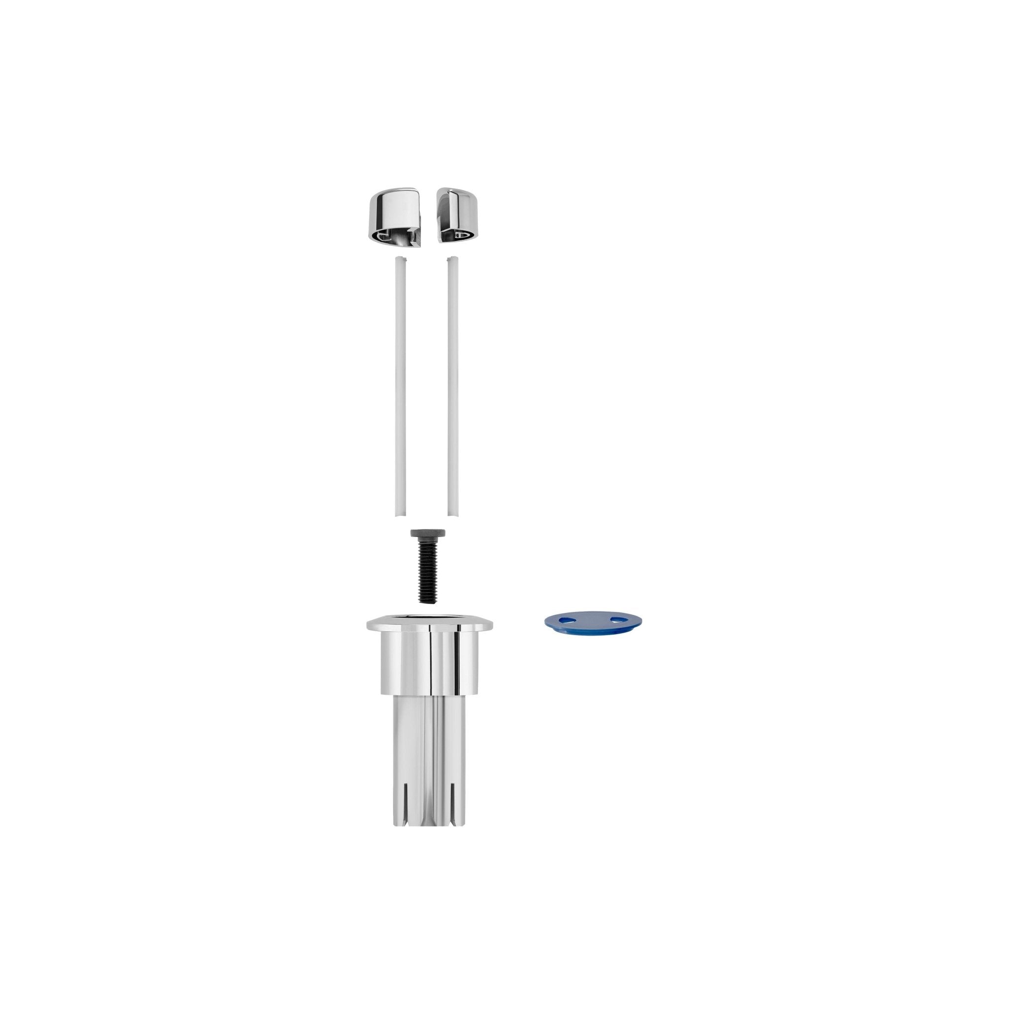 Roca - Kit pulsador largo con varillas para mecanismo de doble descarga D1D AH0002000R - BricoandPool