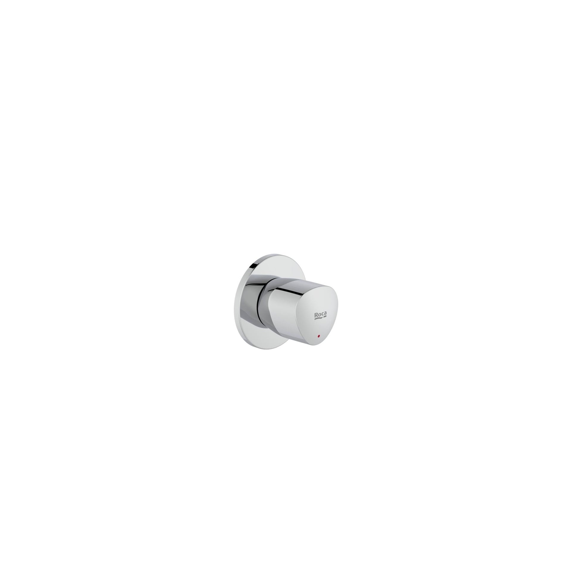 Roca - Llave de paso recto de 1/2” de agua caliente (índice rojo) A5A188EC00 - BricoandPool