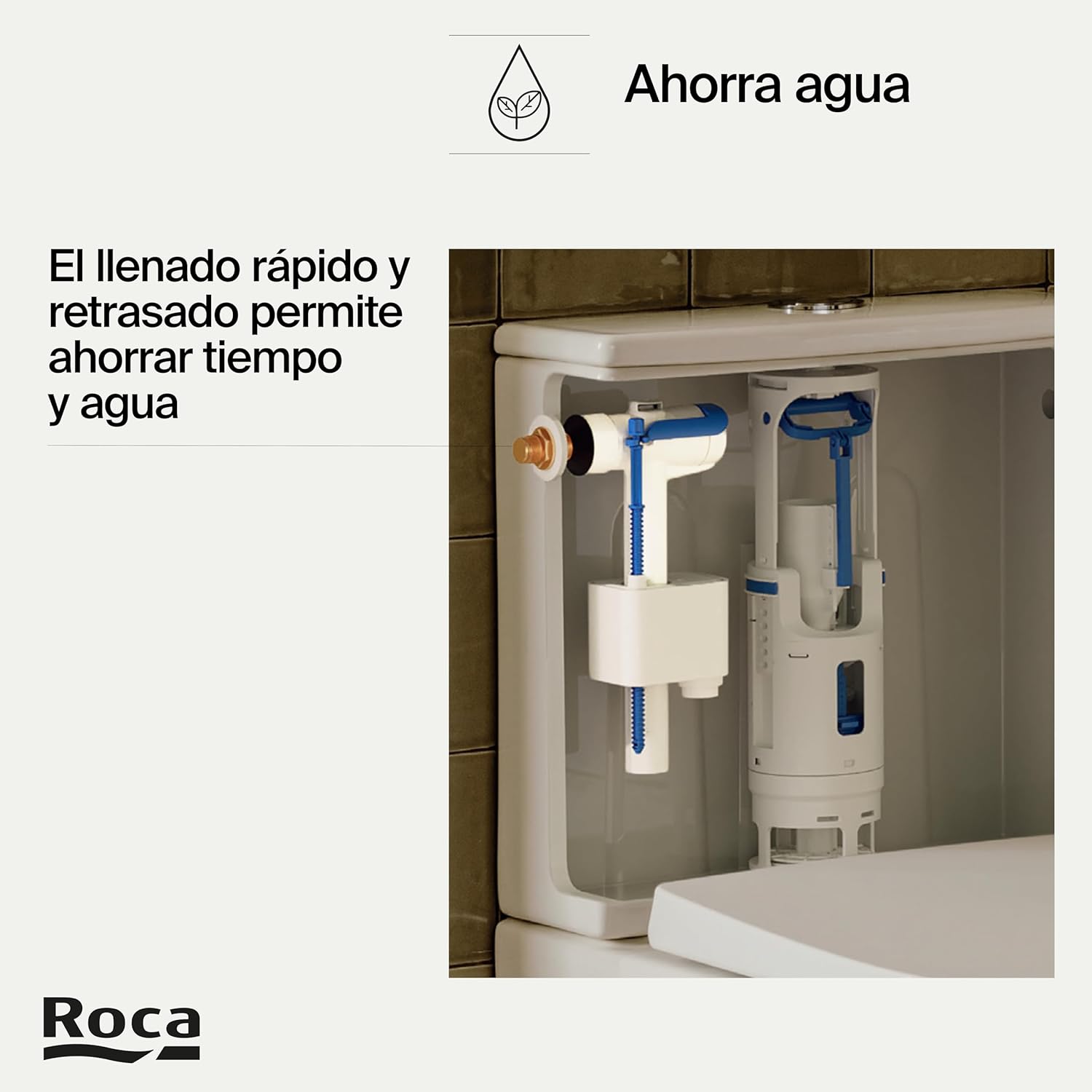 Roca - Mecanismo de alimentación lateral compacto A822504300 - BricoandPool
