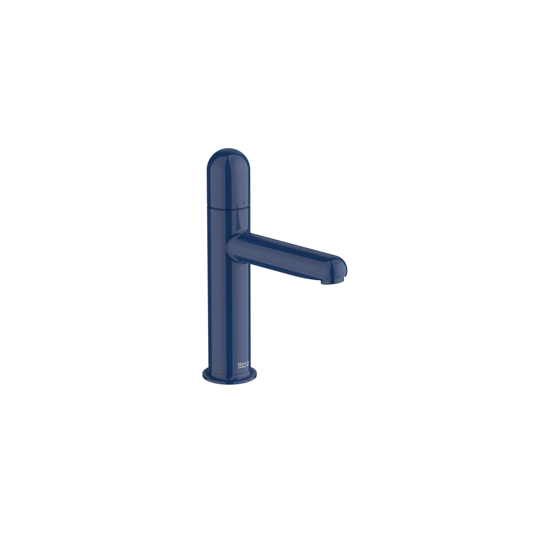 Roca - Mezclador monomando de cuerpo liso para lavabo con maneta Dome Azul Cobalto, Nu A5A3Y3FP00 - BricoandPool
