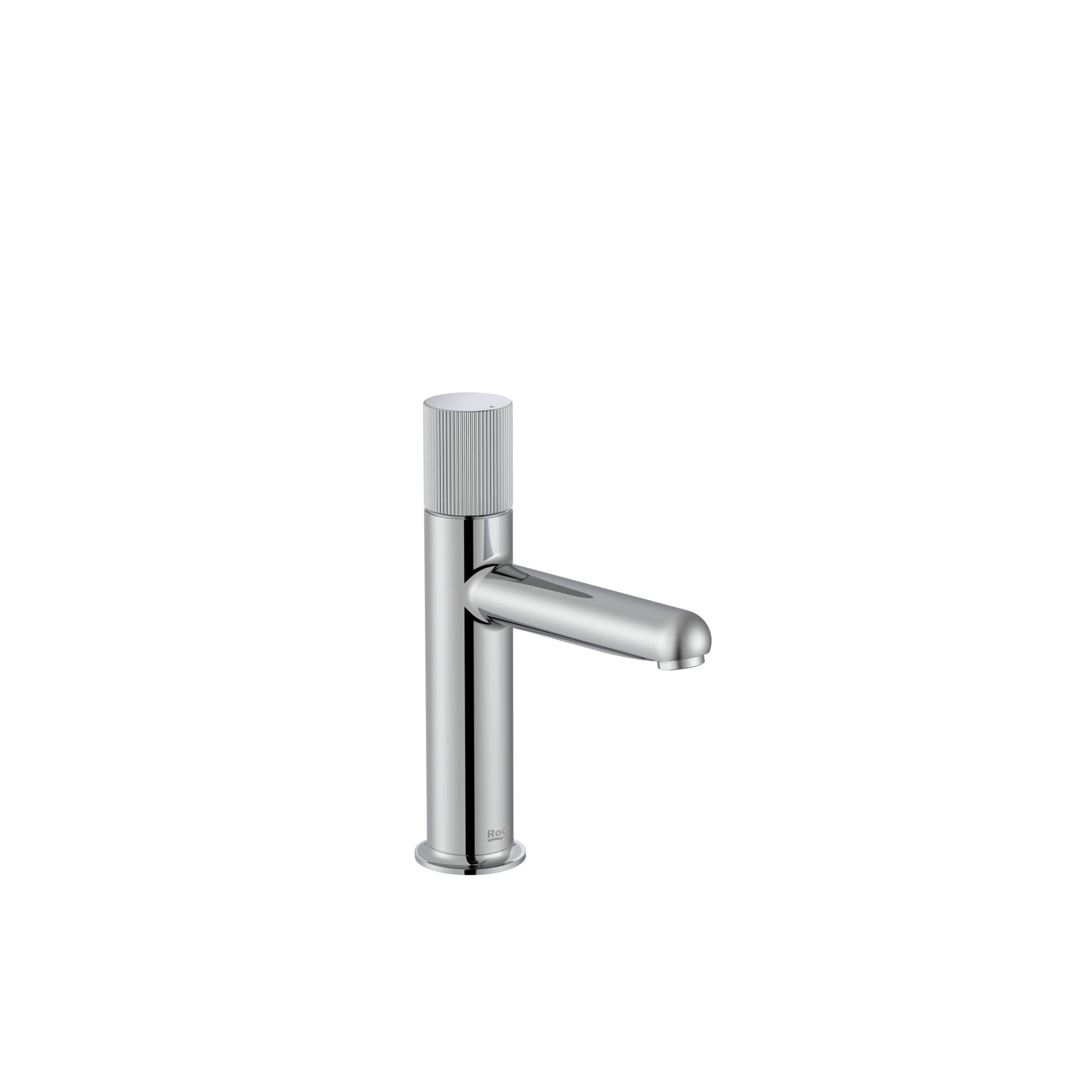 Roca - Mezclador monomando de cuerpo liso para lavabo con maneta Stripes Cromado, Nu - BricoandPool
