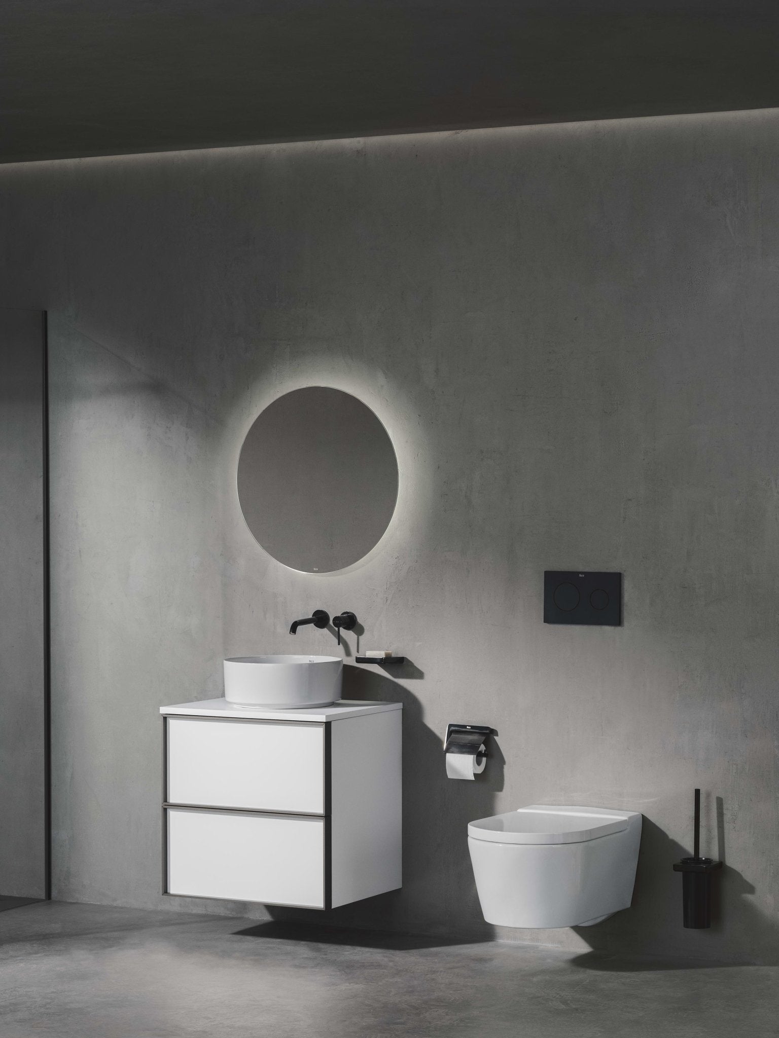 Roca - Mezclador monomando empotrable para lavabo Ona, Negro Titanio A5A359ECN0 - BricoandPool