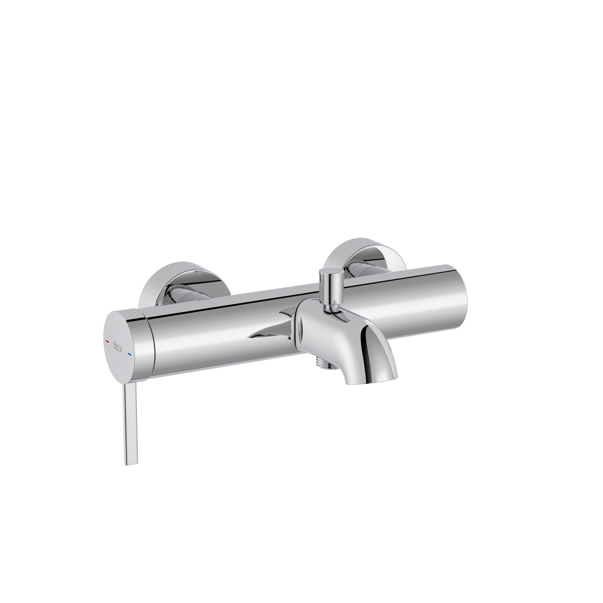 Roca - Mezclador monomando exterior para baño - ducha con inversor automático Ona Cromado A5A029EC00 - BricoandPool