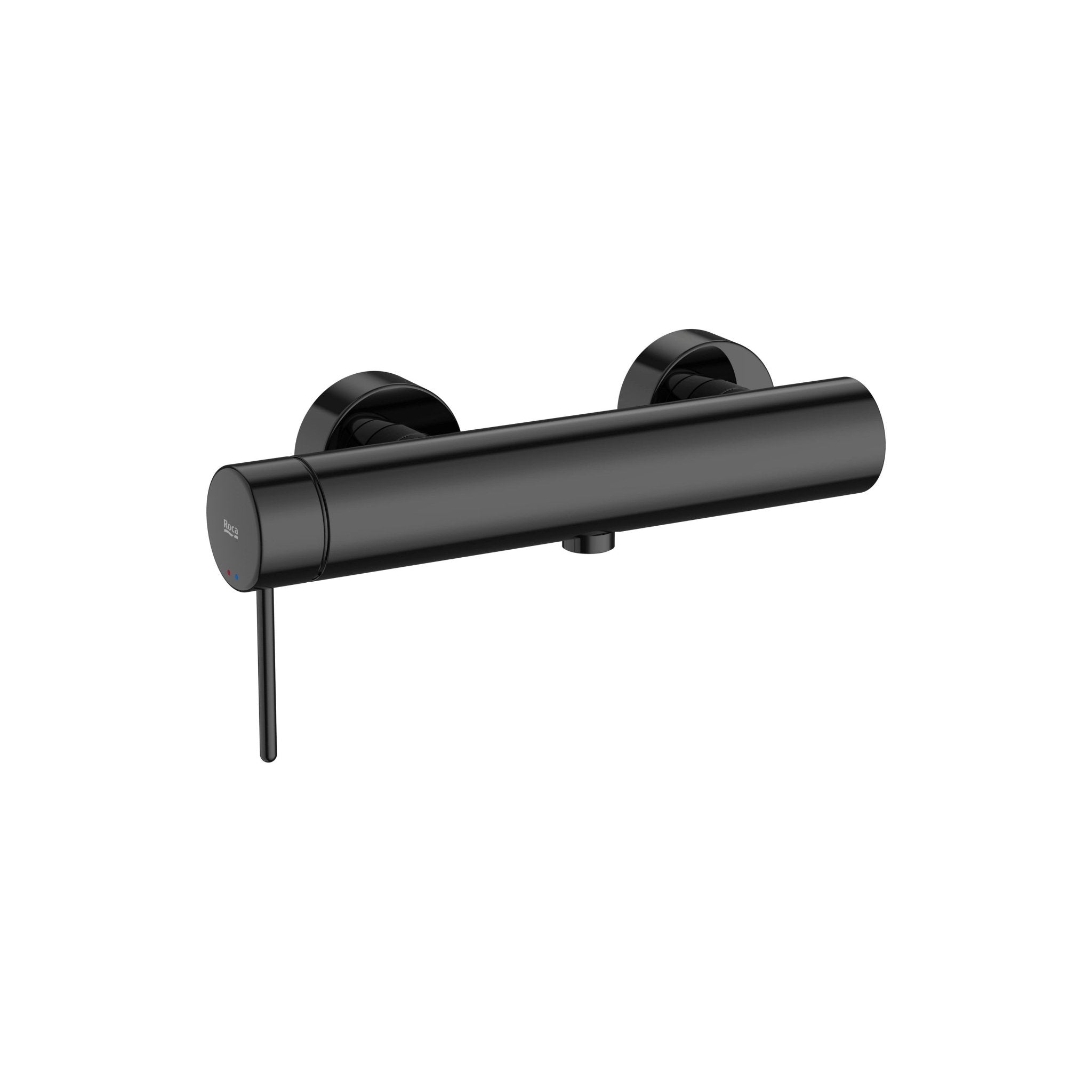 Roca - Mezclador monomando exterior para ducha con maneta Pin Negro Mate Nu A5A213FCN0 - BricoandPool