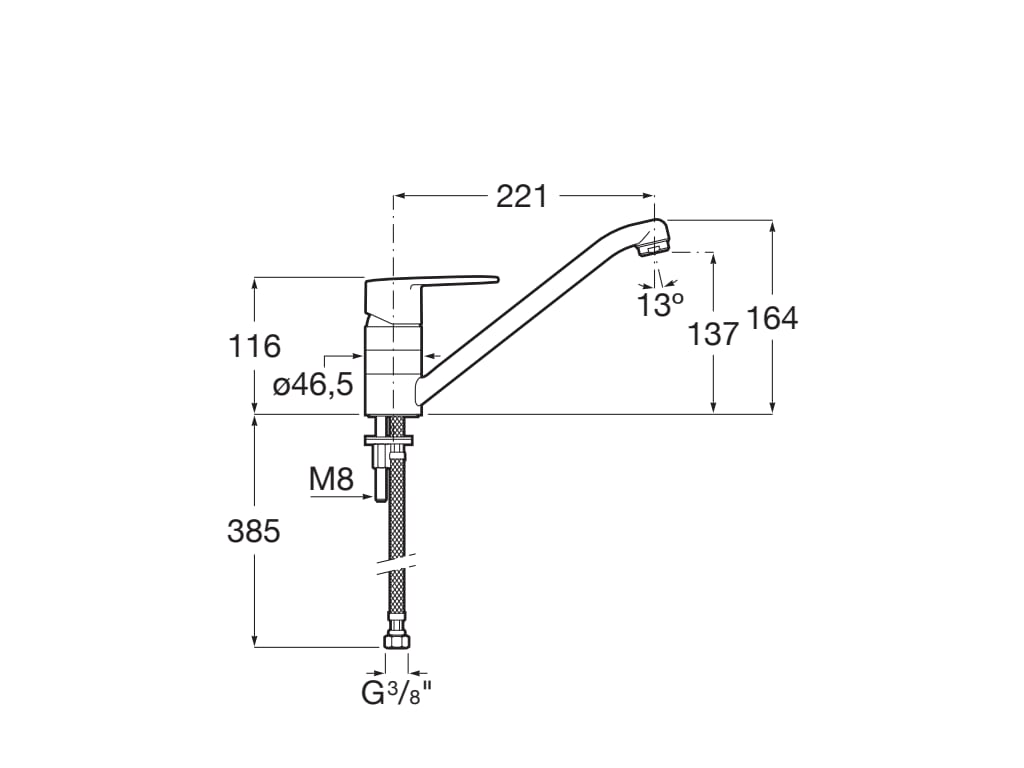 Roca - Mezclador monomando para cocina con caño giratorio Victoria Plus A5A894FC00 - BricoandPool
