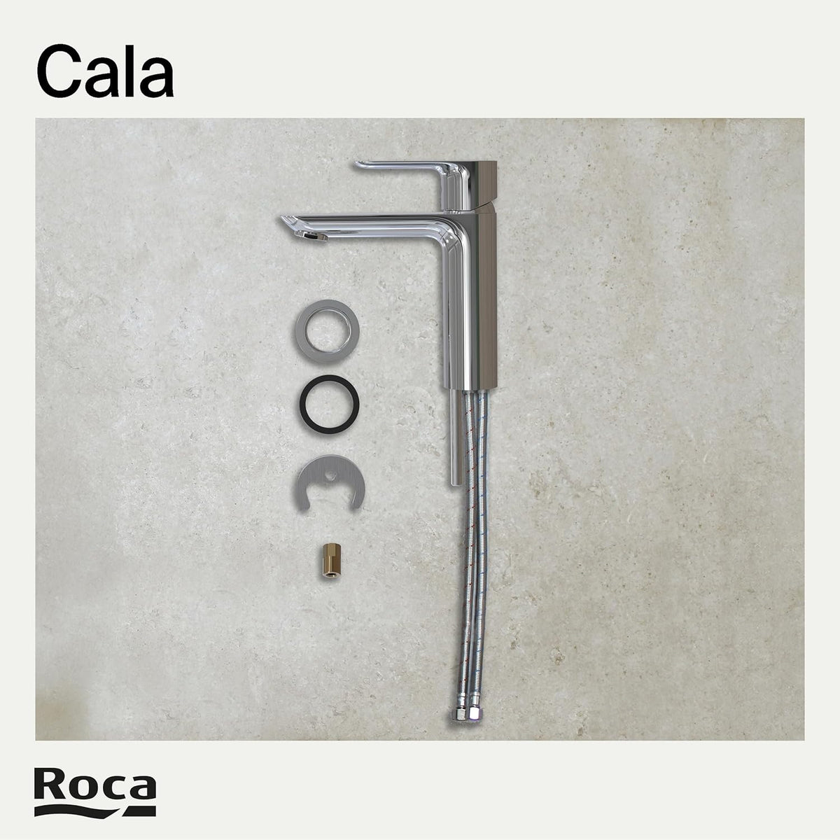 Roca - Mezclador monomando para lavabo Cala A5A326EC00 - BricoandPool