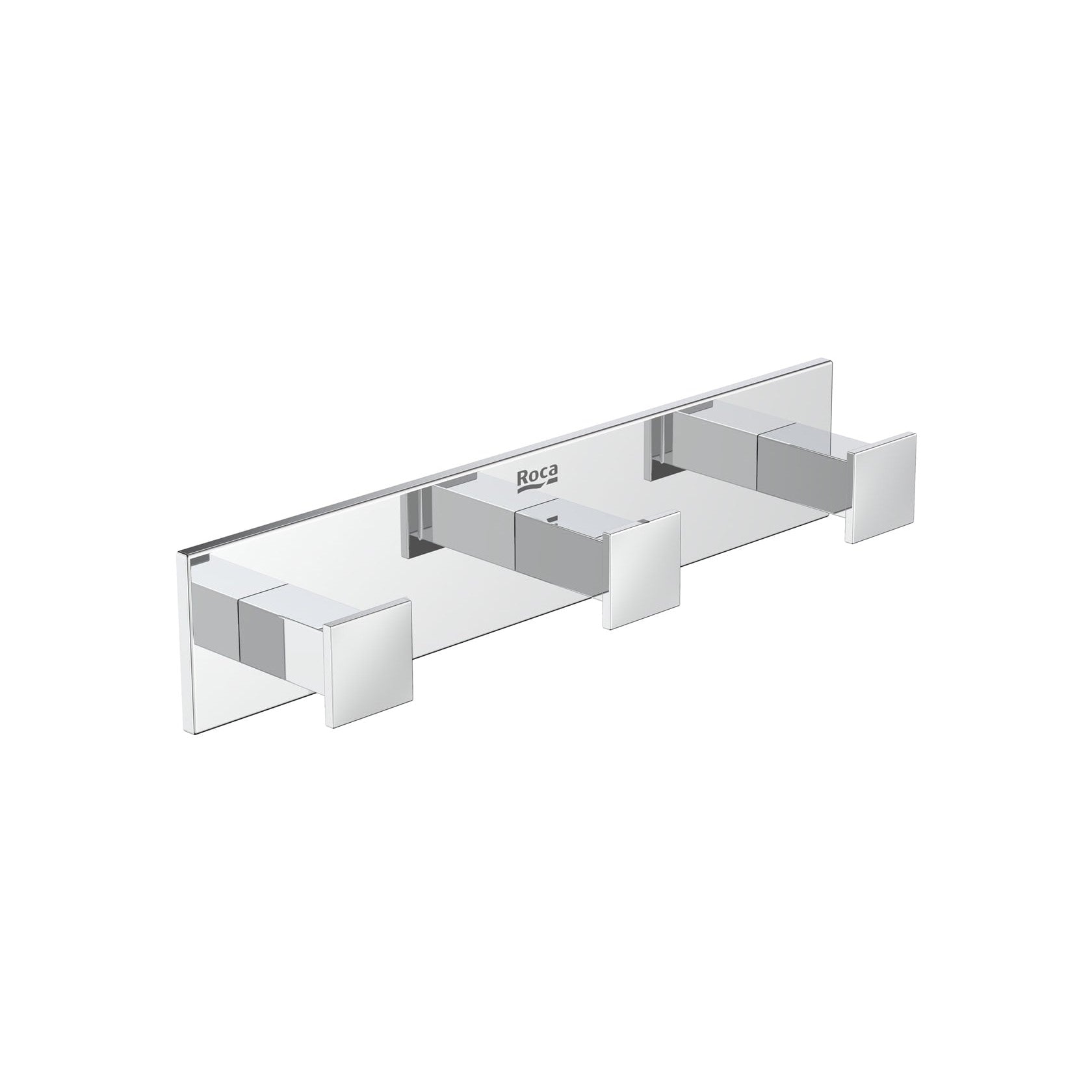Roca - Percha triple Hotels Square Cromado A817603C00 - BricoandPool