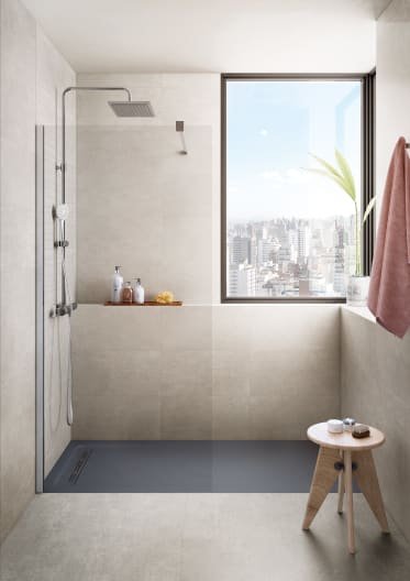 Roca - Plato de ducha Aquos extraplano de STONEX® Negro - BricoandPool