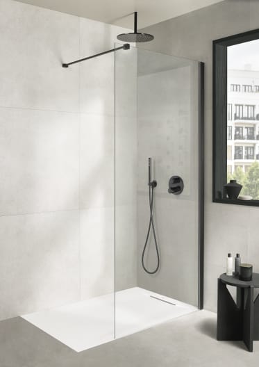 Roca - Plato de ducha Pyros extraplano de STONEX® Beige - BricoandPool