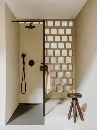 Roca - Plato de ducha Pyros extraplano de STONEX® Beige - BricoandPool