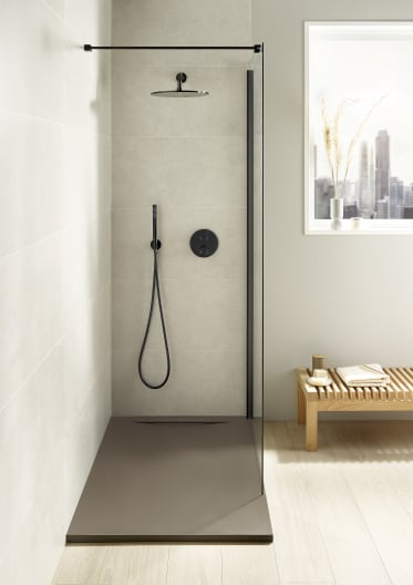 Roca - Plato de ducha Pyros extraplano de STONEX® Blanco - BricoandPool