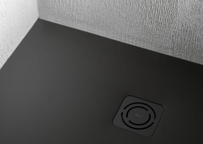Roca - Plato de ducha Terran extraplano de STONEX® Blanco - BricoandPool