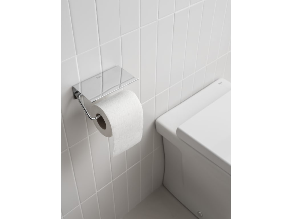 Roca - Portarrollo con repisa Sonata Cromado A817731C00 - BricoandPool
