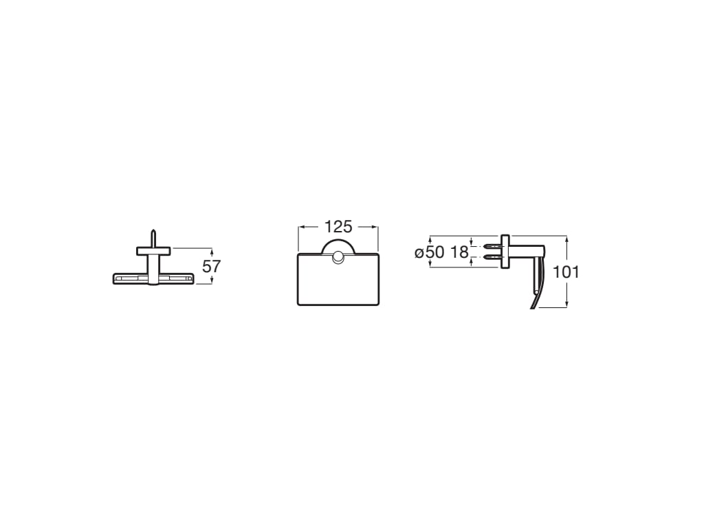 Roca - Portarrollo con tapa Compas Cromado A817677C00 - BricoandPool