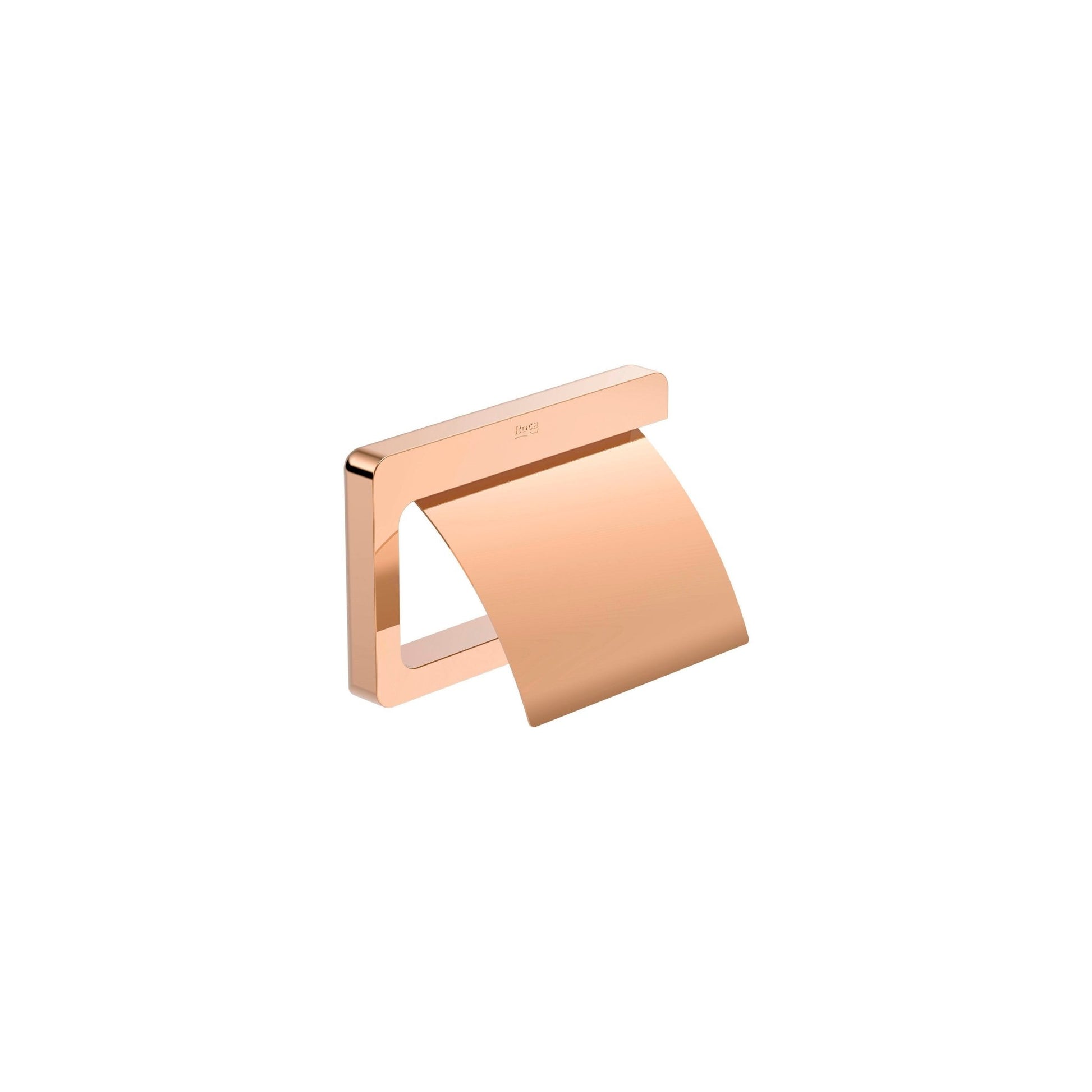 Roca - Portarrollo con tapa Tempo Oro Rosado A817033RG0 - BricoandPool