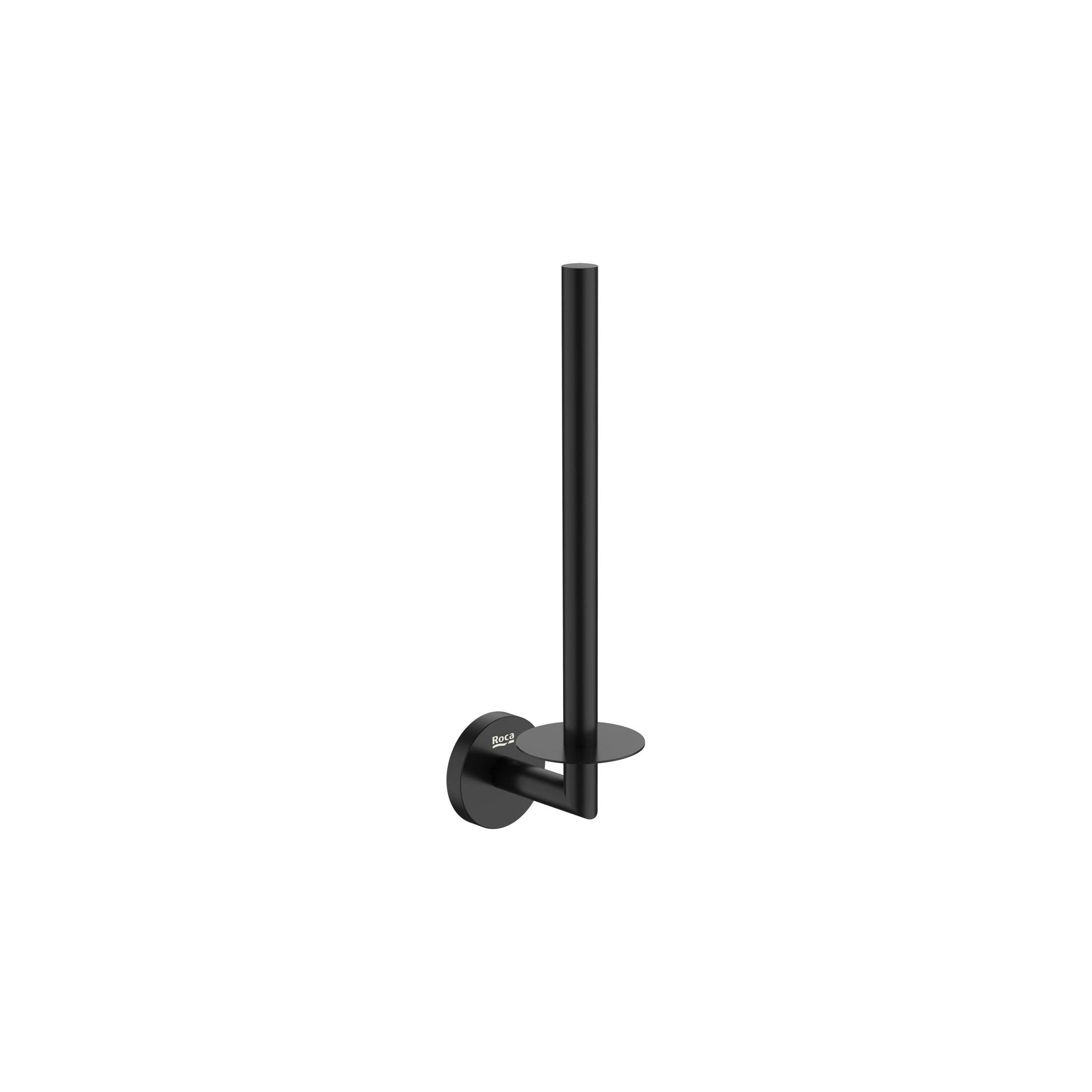 Roca - Portarrollo de reserva doble Hotels Round Negro Mate A817585C40 - BricoandPool