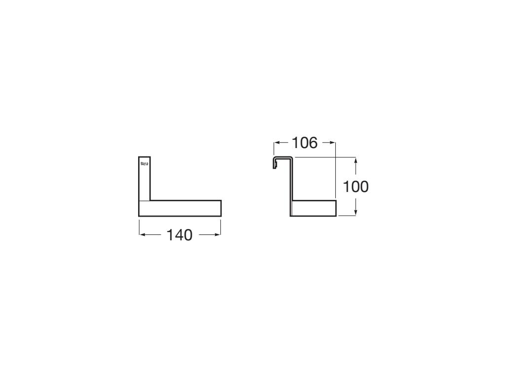 Roca - Portarrollo para mueble A817924C00 - BricoandPool