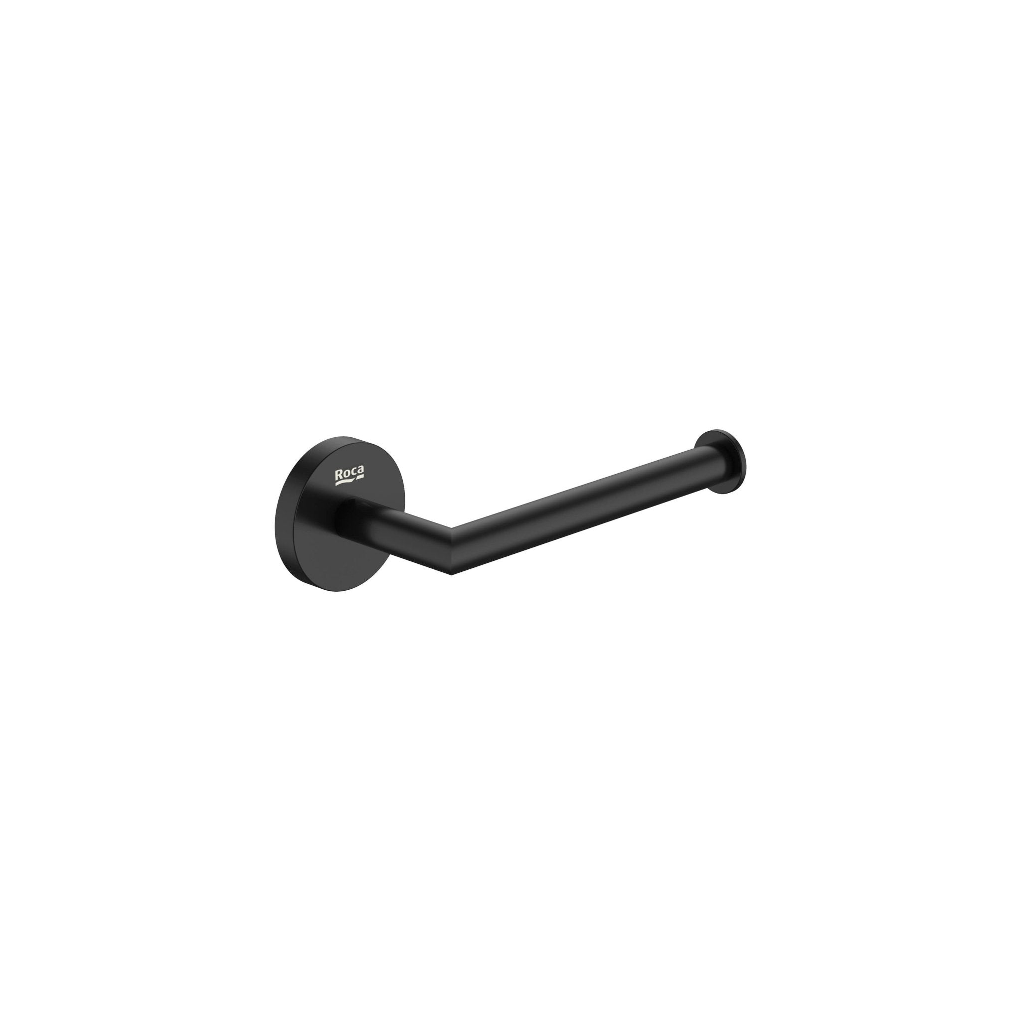 Roca - Portarrollo sin tapa Hotels Round Negro Mate A817582C40 - BricoandPool