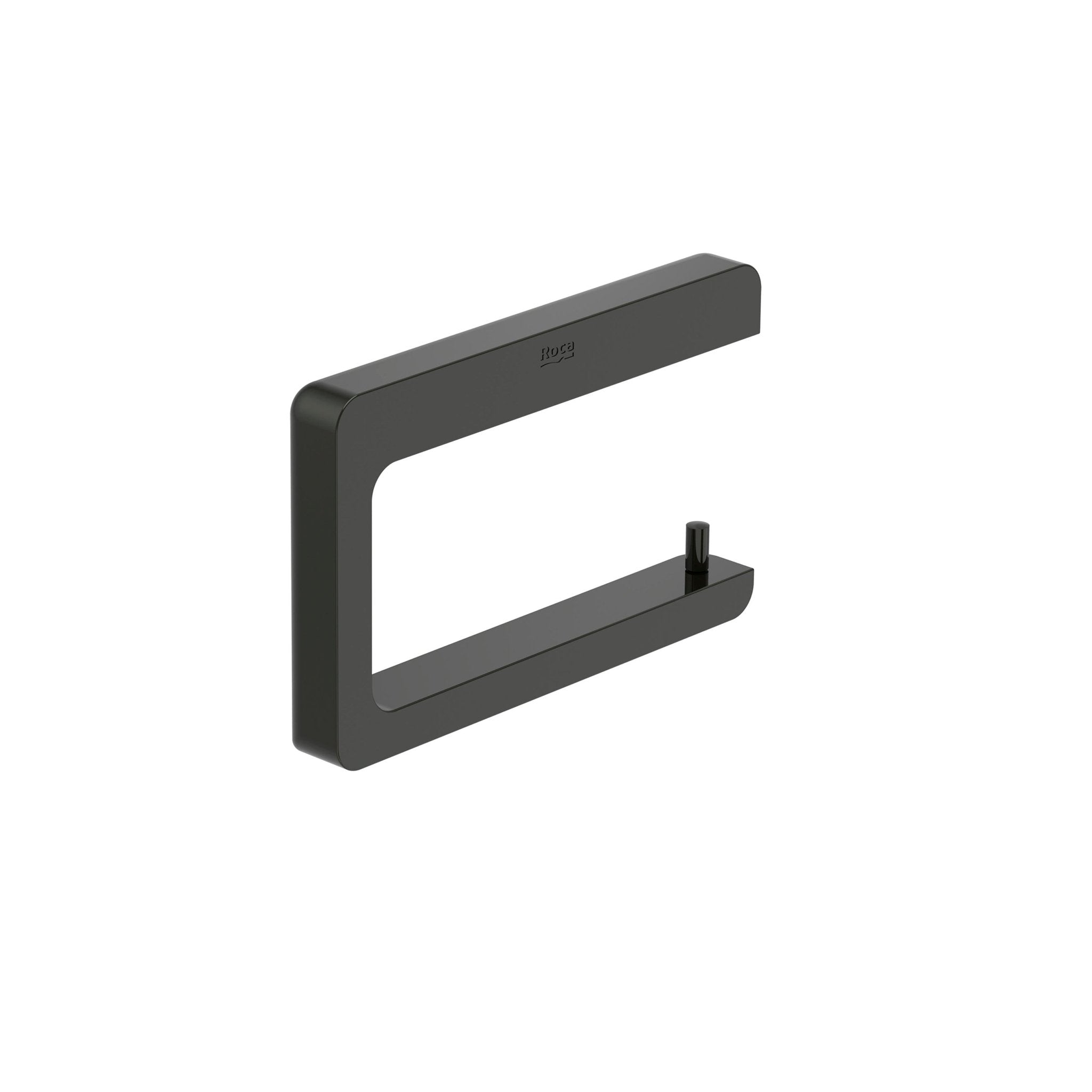 Roca - Portarrollo sin tapa Tempo Negro Titanio A817034CN0 - BricoandPool