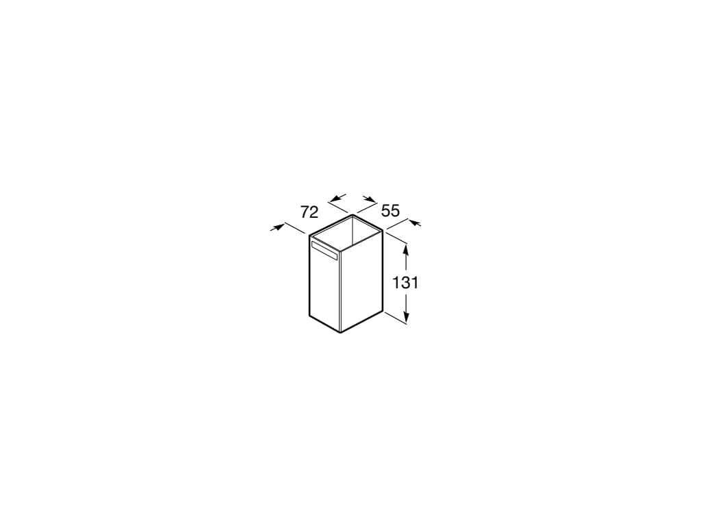 Roca - Portavaso y vaso de encimera Rubik A816844001 - BricoandPool