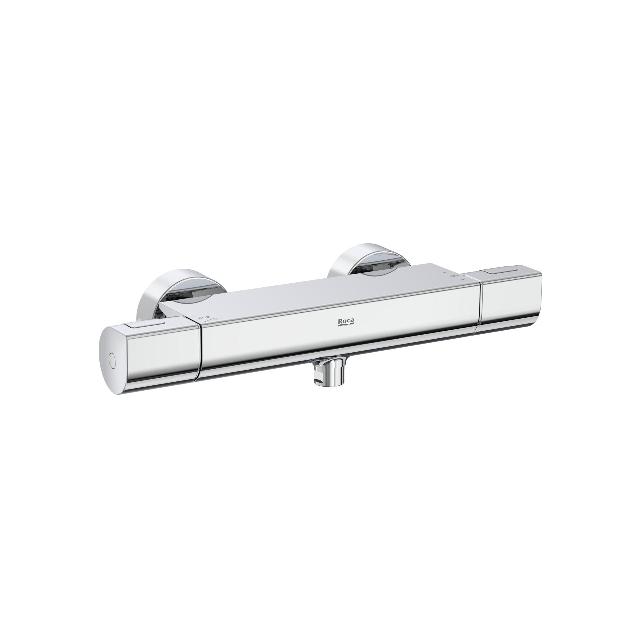 Roca - ROUND - Mezclador termostático exterior para ducha T - 1000 Cromado A5A142EC00 - BricoandPool