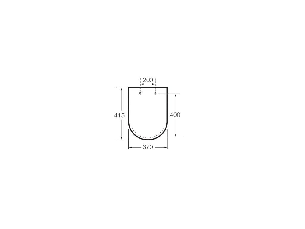 Roca - ROUND - Tapa y asiento para Inspira compacto A80152C62B - BricoandPool