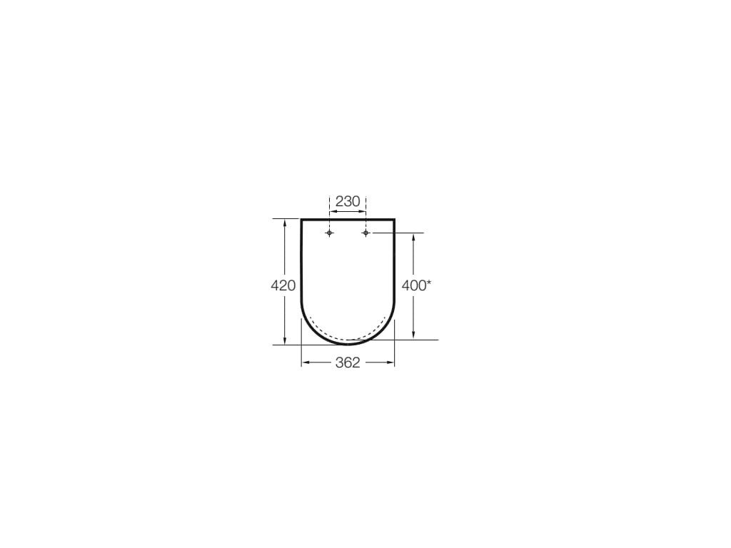 Roca - Tapa y asiento para inodoro compacto Meridian A8012AC00B - BricoandPool