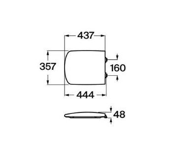 Roca - Tapa y asiento Sidney para inodoro A801380004 - BricoandPool