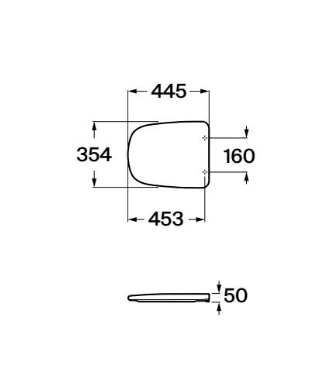 Roca - Tapa y asiento Veronica para inodoro A801379004 - BricoandPool