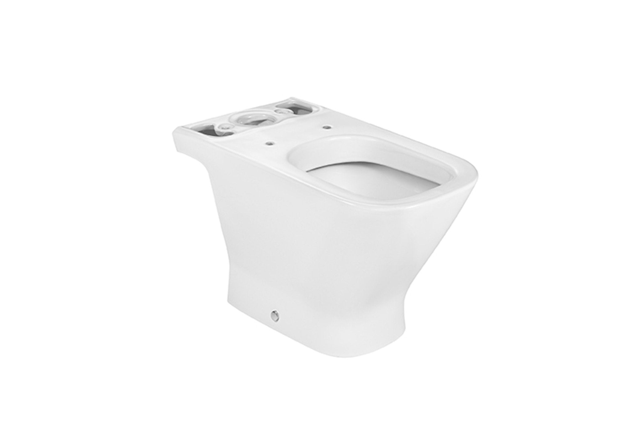 Roca - Taza The Gap Square Rimless para inodoro de tanque bajo - BricoandPool