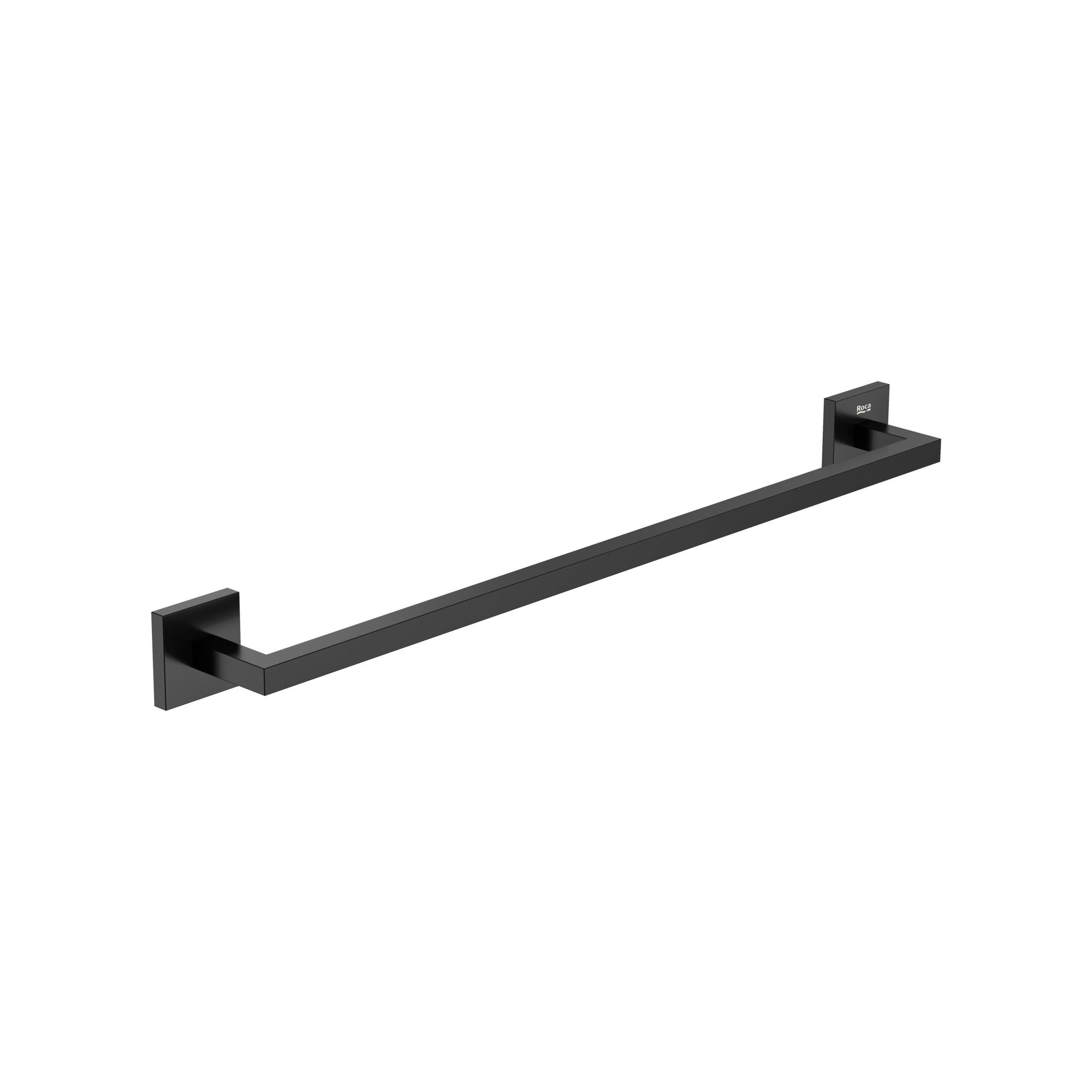 Roca - Toallero Hotels Square 600 mm Negro Mate A817605C40 - BricoandPool